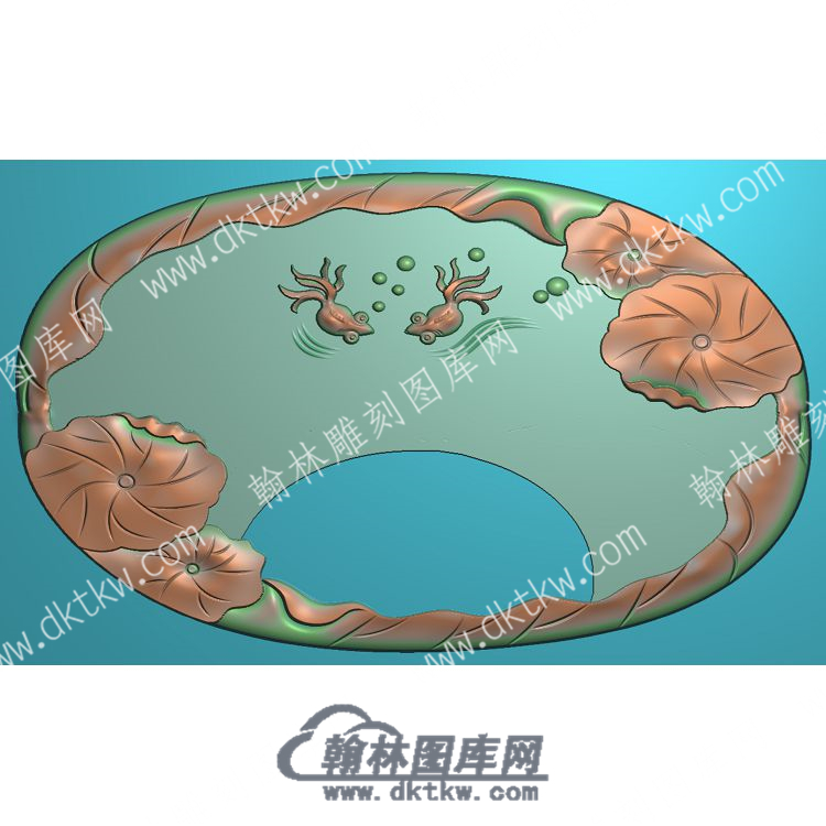 荷叶鲤鱼茶盘精雕图（HYCP-020）.jpg
