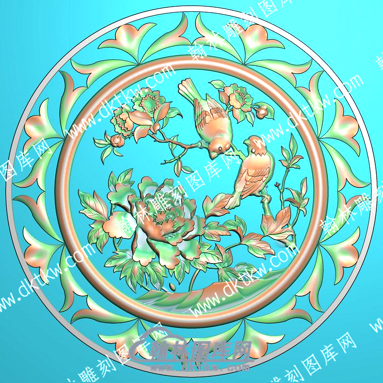 中式花鸟精雕图（ZSDW-528）.jpg