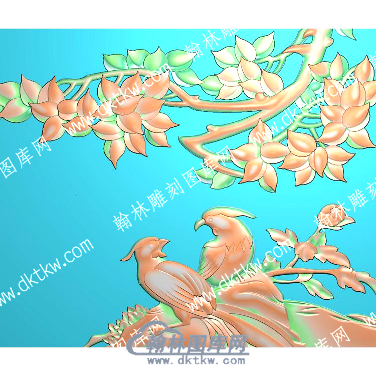 中式花鸟精雕图（ZSDW-538）.jpg