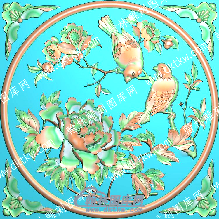 中式花鸟精雕图（ZSDW-540）.jpg