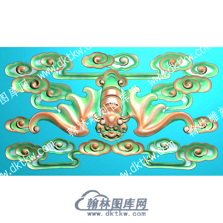 蝙蝠祥云精雕图（ZSDW-395）.jpg