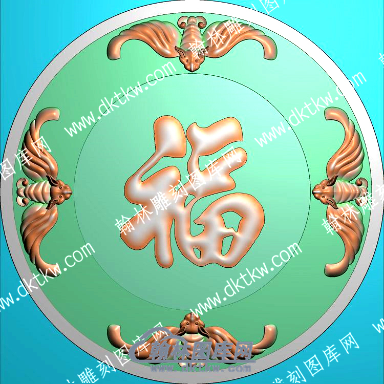 四蝙蝠福精雕图（ZSDW-404）.jpg