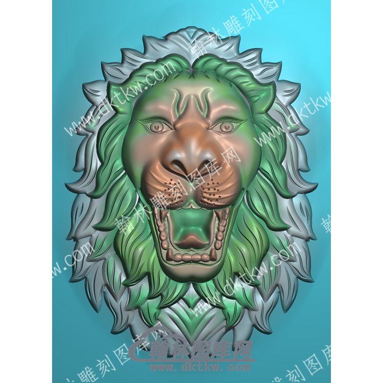 狮子头精雕图（ZSDW-454）.jpg