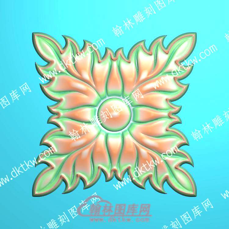 欧式方形洋花精雕图（OSYH-571）.jpg