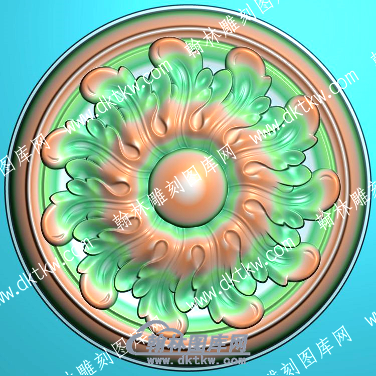 欧式圆形洋花精雕图（OSYH-829）.jpg