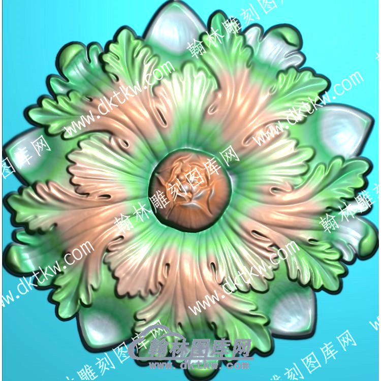 欧式圆形洋花精雕图（OSYH-884）.jpg