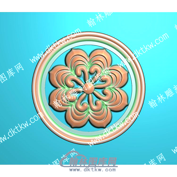 欧式圆形洋花精雕图（OSYH-892）.jpg