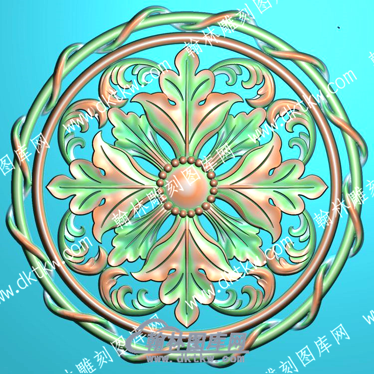 欧式圆形洋花精雕图（OSYH-922）.jpg