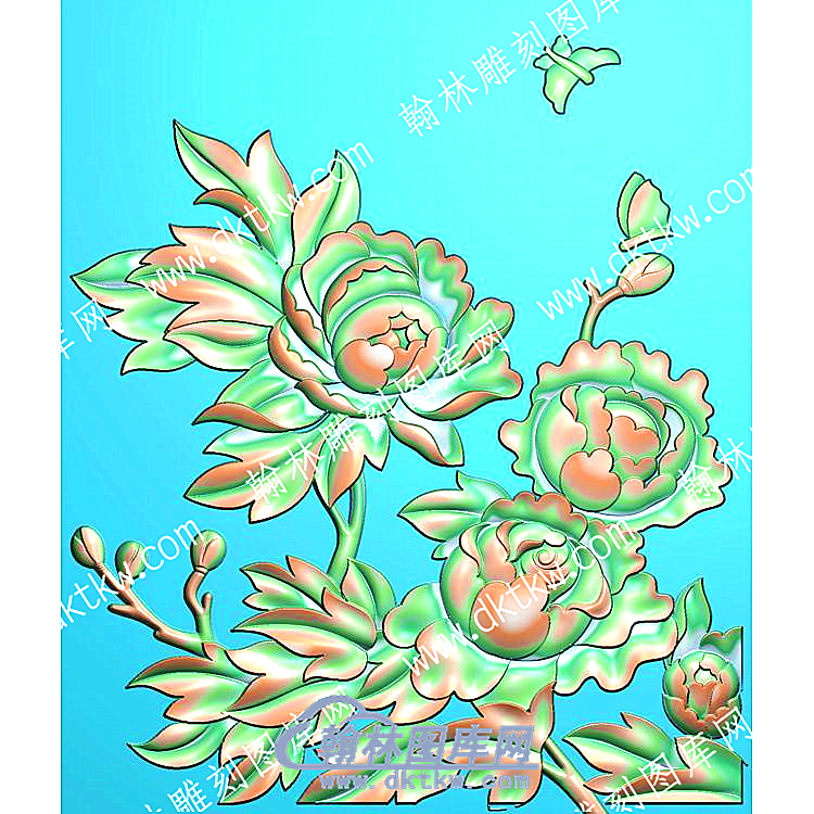 蝴蝶花精雕图（ZSZW-726）.jpg