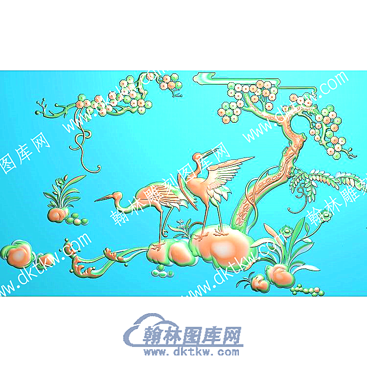 松鹤精雕图（ZSDW-477）.jpg