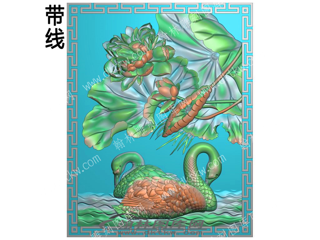 中式花鸟植物荷花鹅（ZSZW-775）.jpg