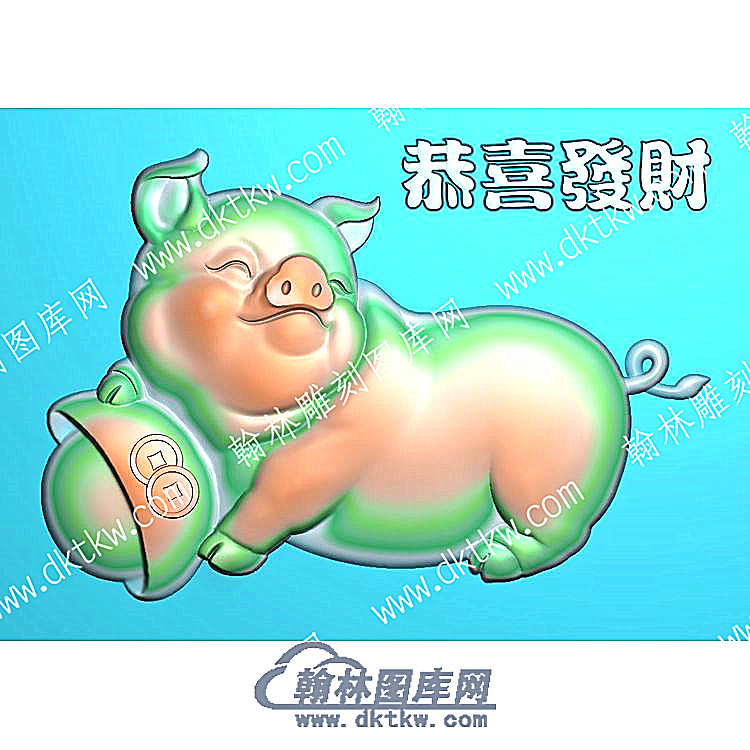 中式元宝胖胖猪精雕图（ZSDW-0611）.jpg