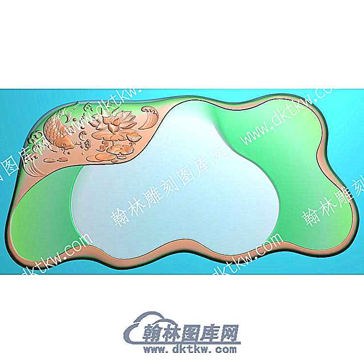 行业鱼莲花精雕图（HYCP-093）.jpg