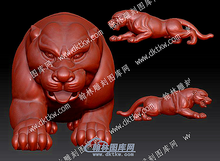 豹子立体圆雕图（YDDW-381）.jpg