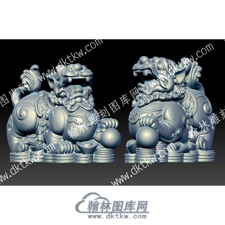 镇财神兽貔貅立体圆雕图（YDPX-003）.jpg