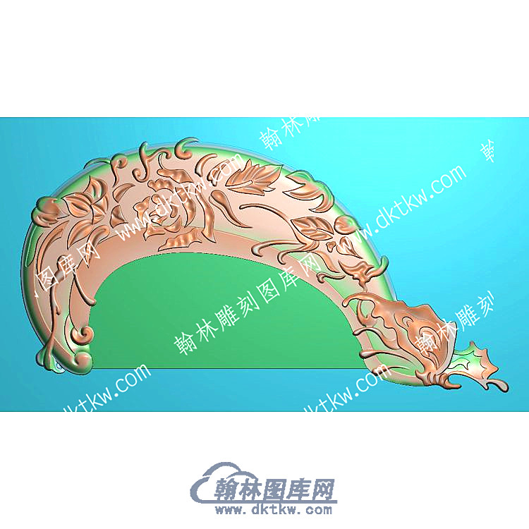 行业蝶恋花梳子精雕图（HYSZ-006）.jpg