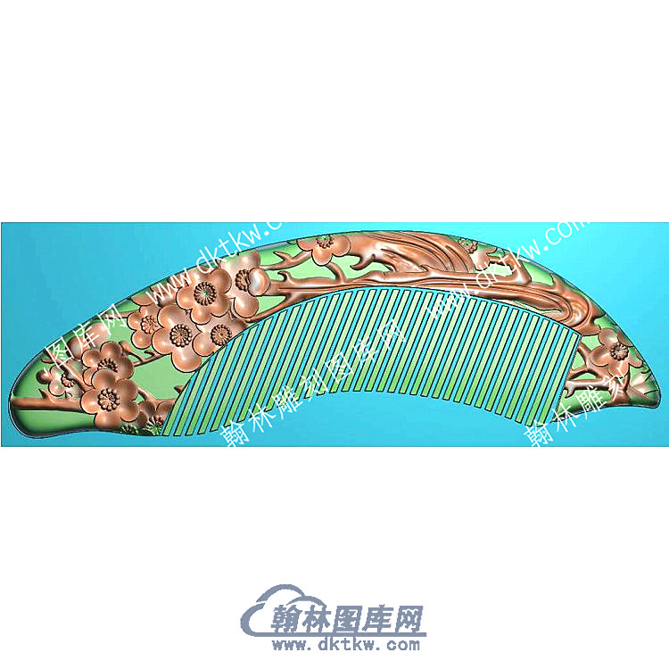 行业梅花梳子精雕图（HYSZ-040）.jpg