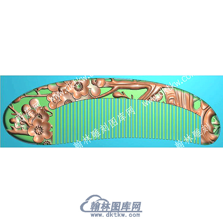 行业梅花梳子精雕图（HYSZ-041）.jpg