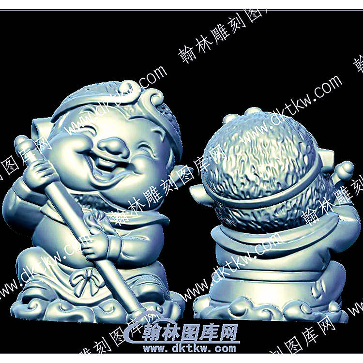 卡通沙僧立体圆雕图（YDKT-162）.jpg