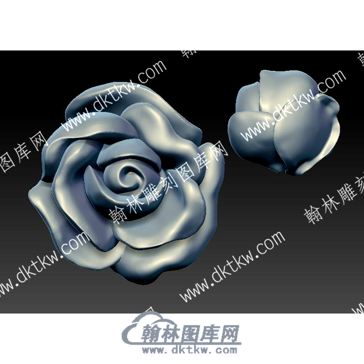 玫瑰花综合立体圆雕图（YDZH-146）.jpg