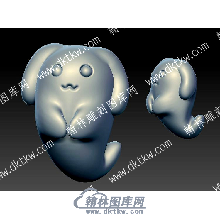 可爱小幽灵卡通立体圆雕图（YDKT-116）.jpg