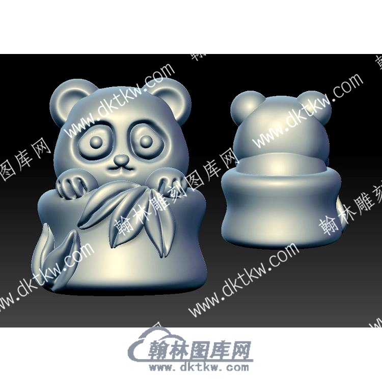 熊猫卡通立体圆雕图（YDKT-129）.jpg