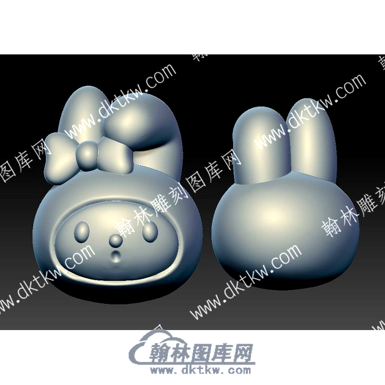 折耳兔卡通立体圆雕图（YDKT-140）.jpg