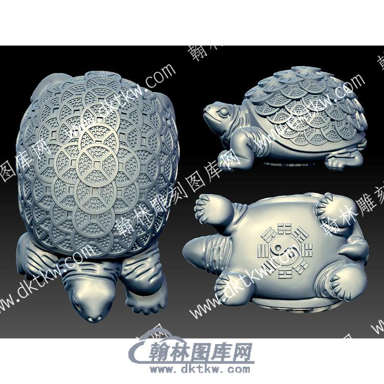 金钱龟动物立体圆雕图（YDDW-378）.jpg