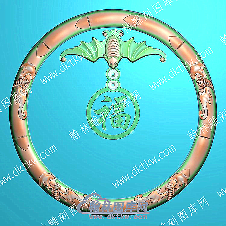 行业五福茶盘精雕图（HYCP-097）.jpg