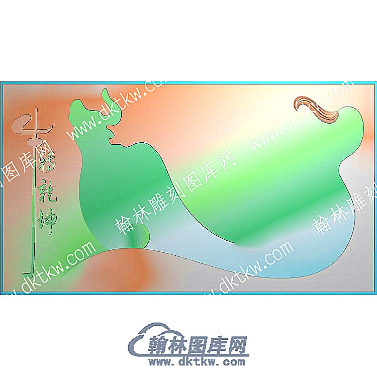牛转乾坤行业茶盘精雕图（HYCP-108）.jpg