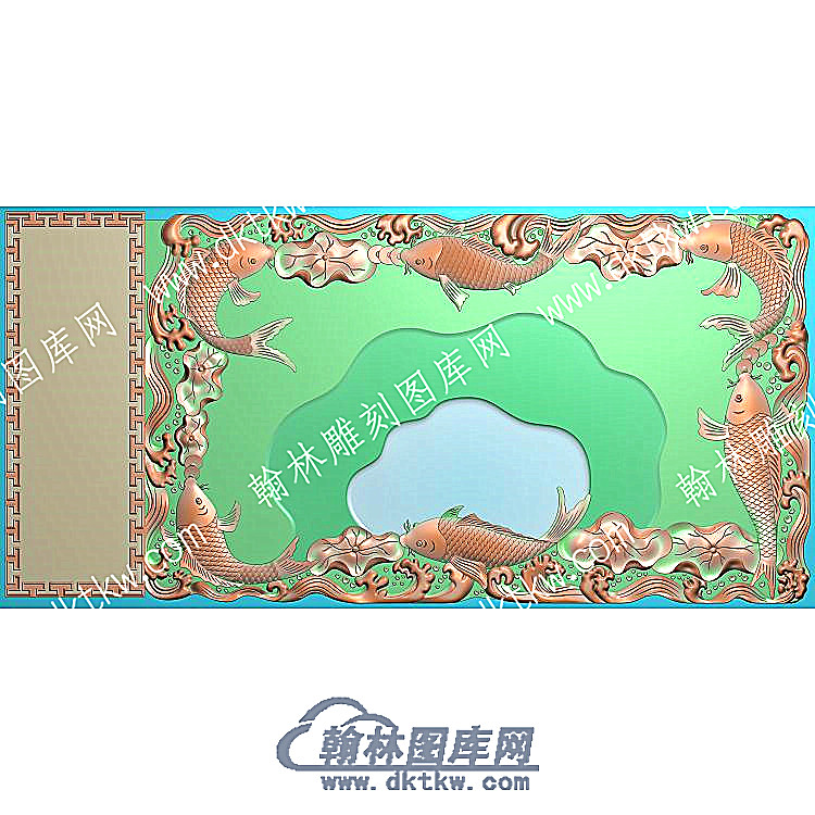 鱼欢行业茶盘精雕图（HYCP-133）.jpg