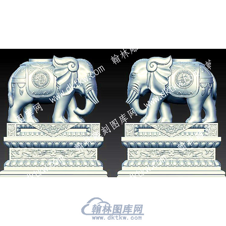 大象立体圆雕图（YDDX-004）.jpg