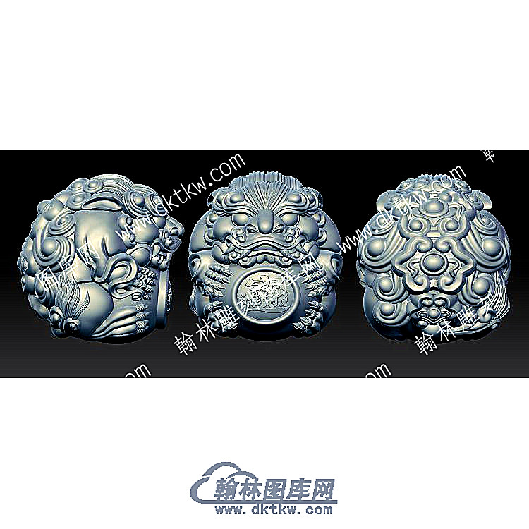 貔貅球动物立体圆雕图（HDDW-0023）.jpg