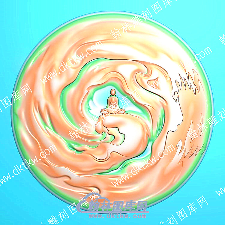 挂件悟道佛像精雕图（GJFX-048）.jpg