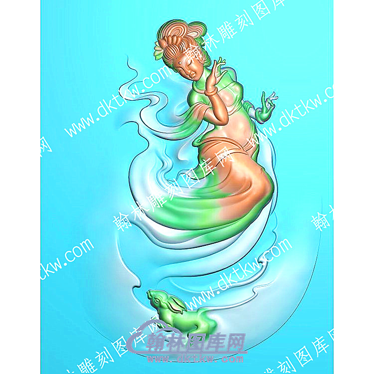 挂件嫦娥玉兔精雕图（GJRW-070）.jpg