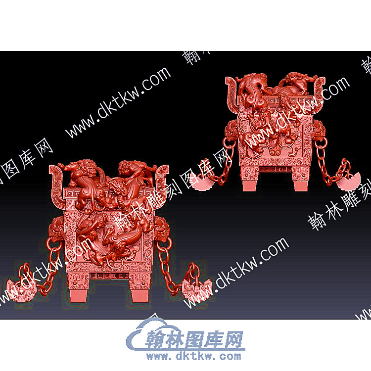螭龙鼎鼎立体圆雕图（YDD-001）.jpg
