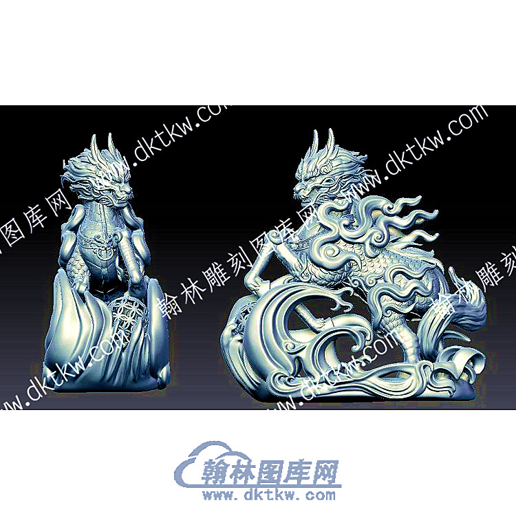 龙马龙立体圆雕图（YDL-004）.jpg