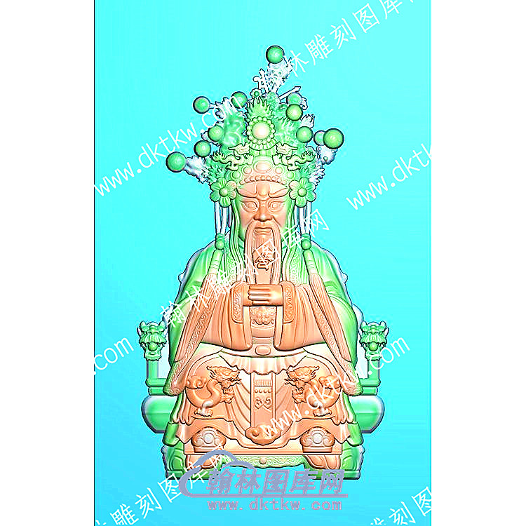 挂件财神圣衍龙五爷财神精雕图（GJCS-003）.jpg