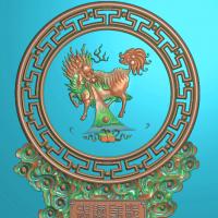麒麟摆件精雕图,麒麟摆件浮雕图,麒麟祥云摆件雕刻图,麒麟摆件精雕图（bj-842）