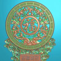 葫芦摆件精雕图,葫芦摆件浮雕图,葫芦雕刻图,葫芦回纹精雕图（bj-868）