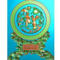 童子人物摆件精雕图,童子人物浮雕图,童子雕刻图,童子人物纹精雕图（bj-890）