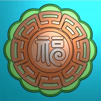月饼模具精雕图,月饼模具浮雕图,月饼模具雕刻图（MJ-0013）
