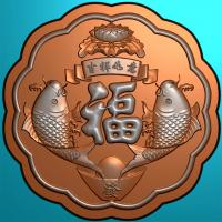 月饼模具精雕图,月饼模具浮雕图,月饼模具雕刻图（MJ-0043）
