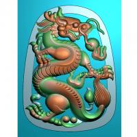 龙牌四六牌精雕图,四六牌浮雕图,四六牌雕刻图（SLP-0043）