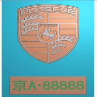 车标牌精雕图,车标牌浮雕图,车标牌雕刻图,工艺品雕刻,46牌,四六牌（CBP-032）