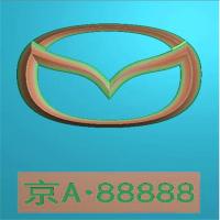车标牌精雕图,车标牌浮雕图,车标牌雕刻图,工艺品雕刻,46牌,四六牌（CBP-049）
