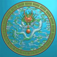 金龙挂件挂匾挂屏精雕图,挂件挂屏挂匾浮雕图,挂屏挂匾雕刻图,挂屏加工图（GJ-022）