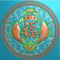年年有余挂件挂匾挂屏精雕图,挂件挂屏挂匾浮雕图,挂屏挂匾雕刻图,挂屏加工图（GJ-039）