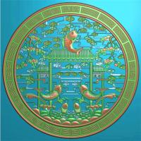 鲤鱼挂件挂匾挂屏精雕图,挂件挂屏挂匾浮雕图,挂屏挂匾雕刻图（GJ-105）
