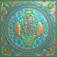 年年有余挂件挂匾挂屏精雕图,挂件挂屏挂匾浮雕图,挂屏挂匾雕刻图（GJ-121）